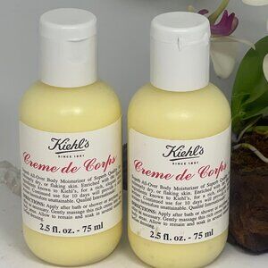 2x Kiehl's Creme de Corps All Over Body Moisturizer - 2.5 oz - Factory Sealed